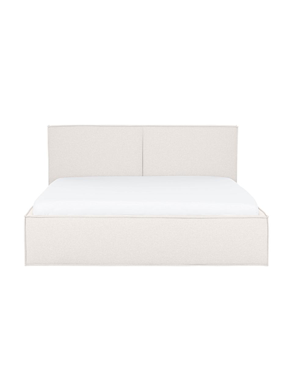 Čalúnená posteľ s úložným priestorom Dream, Hnedosivá, Š 200 x D 200 cm