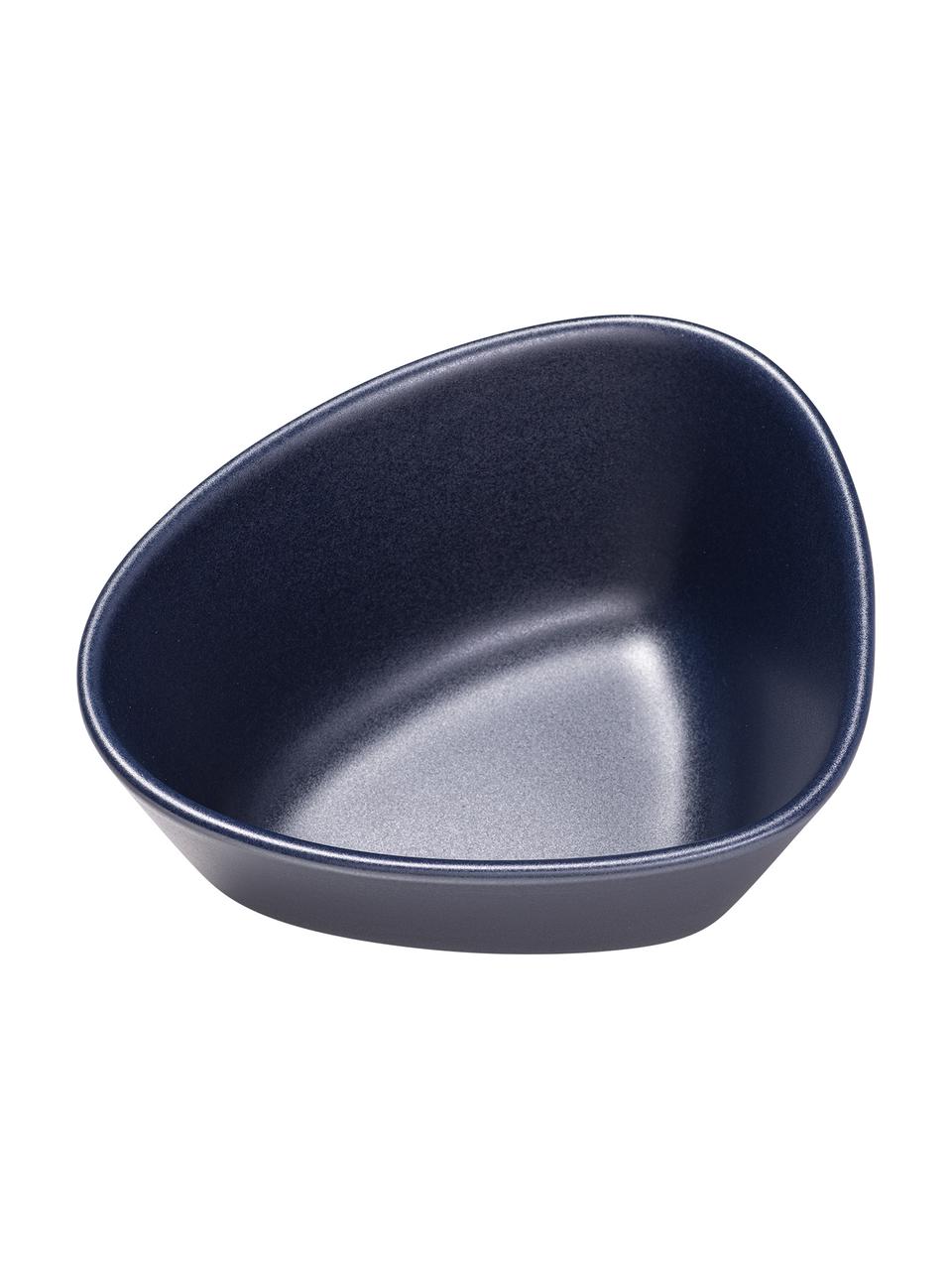 Handgefertigte Schale Monaco, Steingut, Marineblau, B 22 x H 10 cm