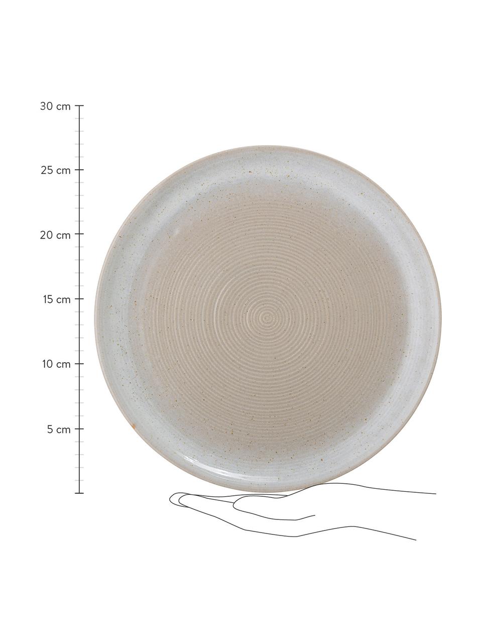 Assiette plate émail moucheté Taupe, 2 pièces, Gris