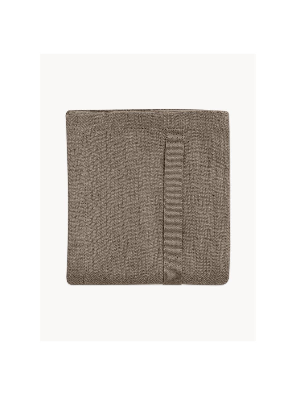 Geschirrtuch Tangled aus Bio-Baumwolle, 100 % Baumwolle (Bio), GOTS-zertifiziert, Taupe, B 53 x L 86 cm