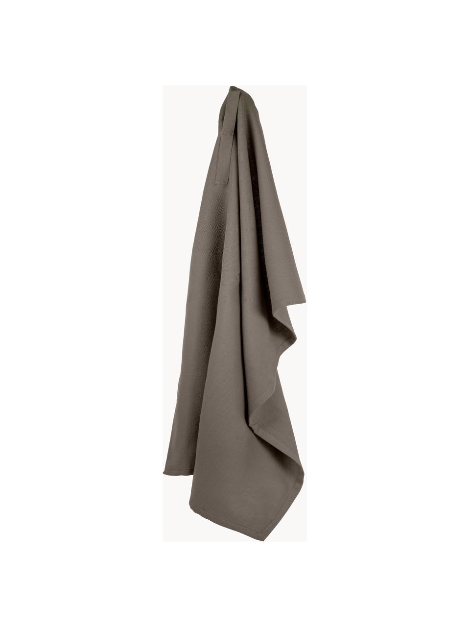 Geschirrtuch Tangled aus Bio-Baumwolle, 100 % Baumwolle (Bio), GOTS-zertifiziert, Taupe, B 53 x L 86 cm