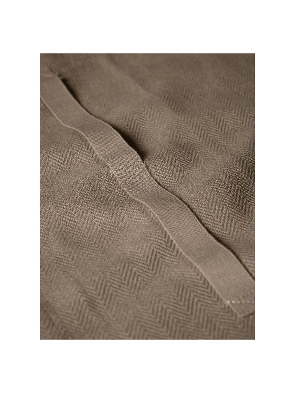 Geschirrtuch Tangled aus Bio-Baumwolle, 100 % Baumwolle (Bio), GOTS-zertifiziert, Taupe, B 53 x L 86 cm