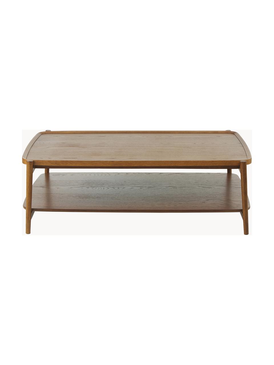 Mesa de centro de roble Tony, Estructura: madera de roble maciza ba, Roble, An 110 x Al 35 cm