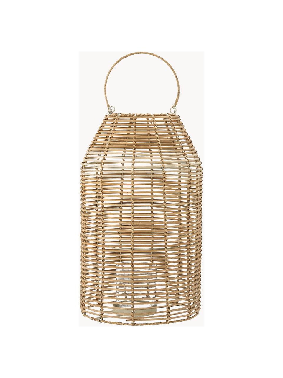 Rattan-Laterne Ferdi, Hellbraun, Ø 25 x H 43 cm