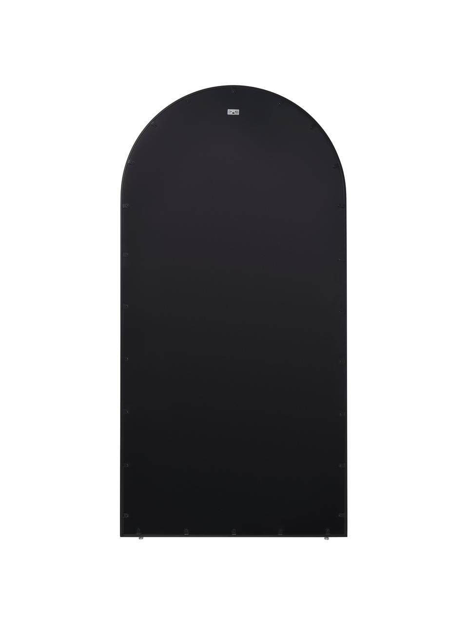 Miroir mural look fenêtre Clarita, Noir, larg. 90 x haut. 180 cm