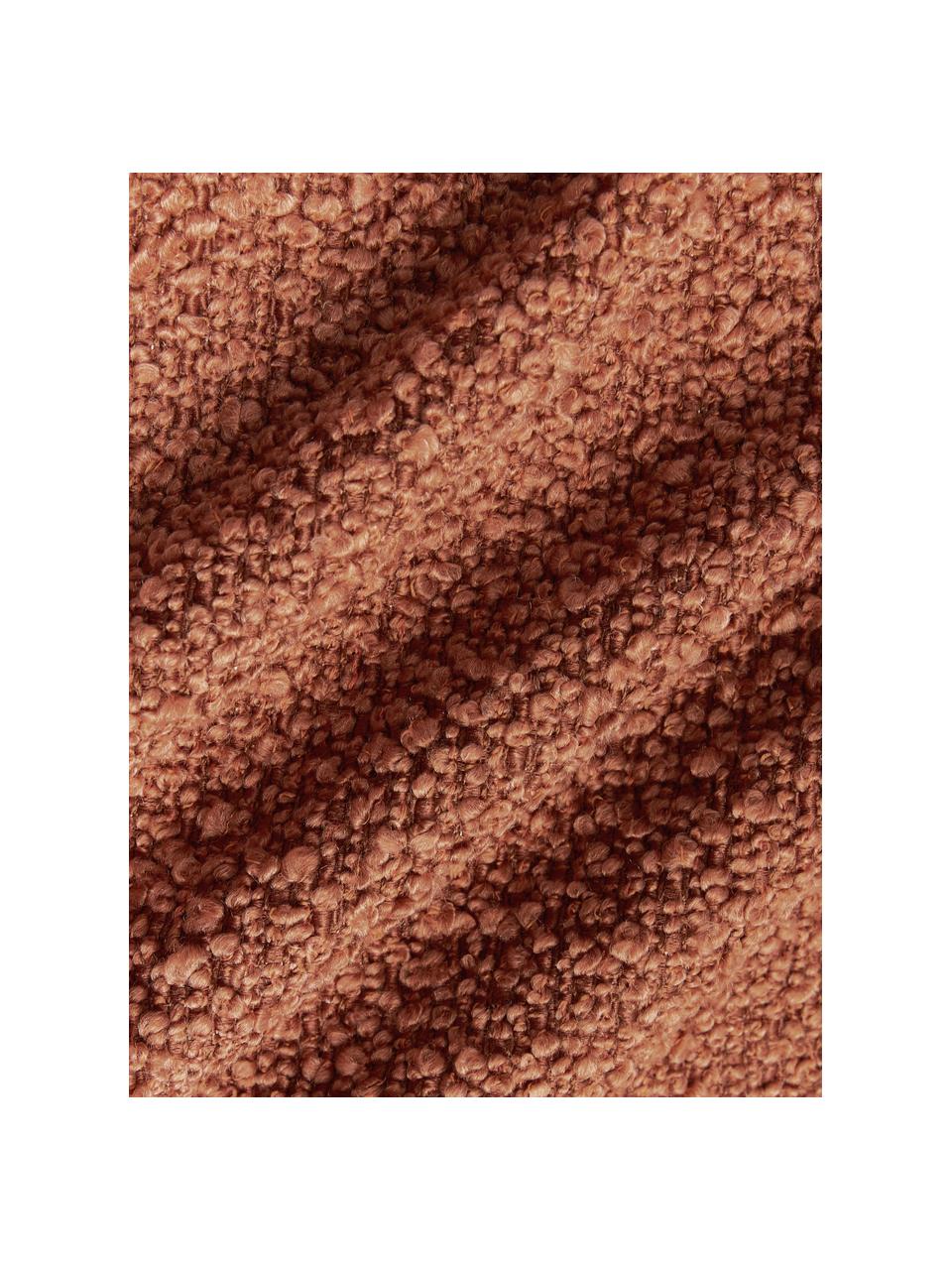 Housse de coussin en bouclette Bellamie, Tissu bouclette (95 % polyester, 5 % polyacrylique)

La bouclette est une matière qui se caractérise par sa texture aux courbes irrégulières. La surface caractéristique est créée par des boucles tissées de fils différents qui confèrent au tissu une structure unique. La structure bouclée a un effet à la fois isolant et moelleux, ce qui rend le tissu particulièrement douillet, Bouclette terracotta, larg. 60 x long. 60 cm