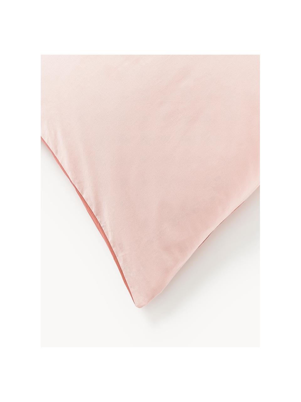 Federa in cotone Harvey, Terracotta, rosa chiaro, Larg. 50 x Lung. 80 cm