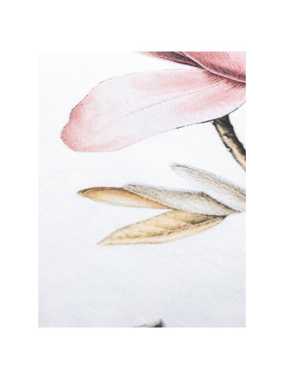Taie d'oreiller 60x60 coton Magnolia, 2 pièces, Blanc, rose, vert, 60 x 60 cm
