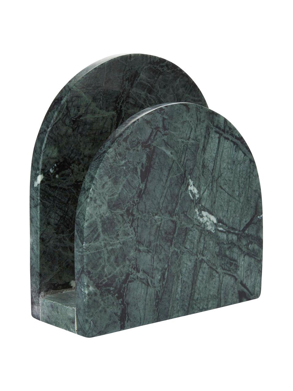 Porte-serviettes marbre Charlton, Marbre, Vert, larg. 15 x haut. 14 cm