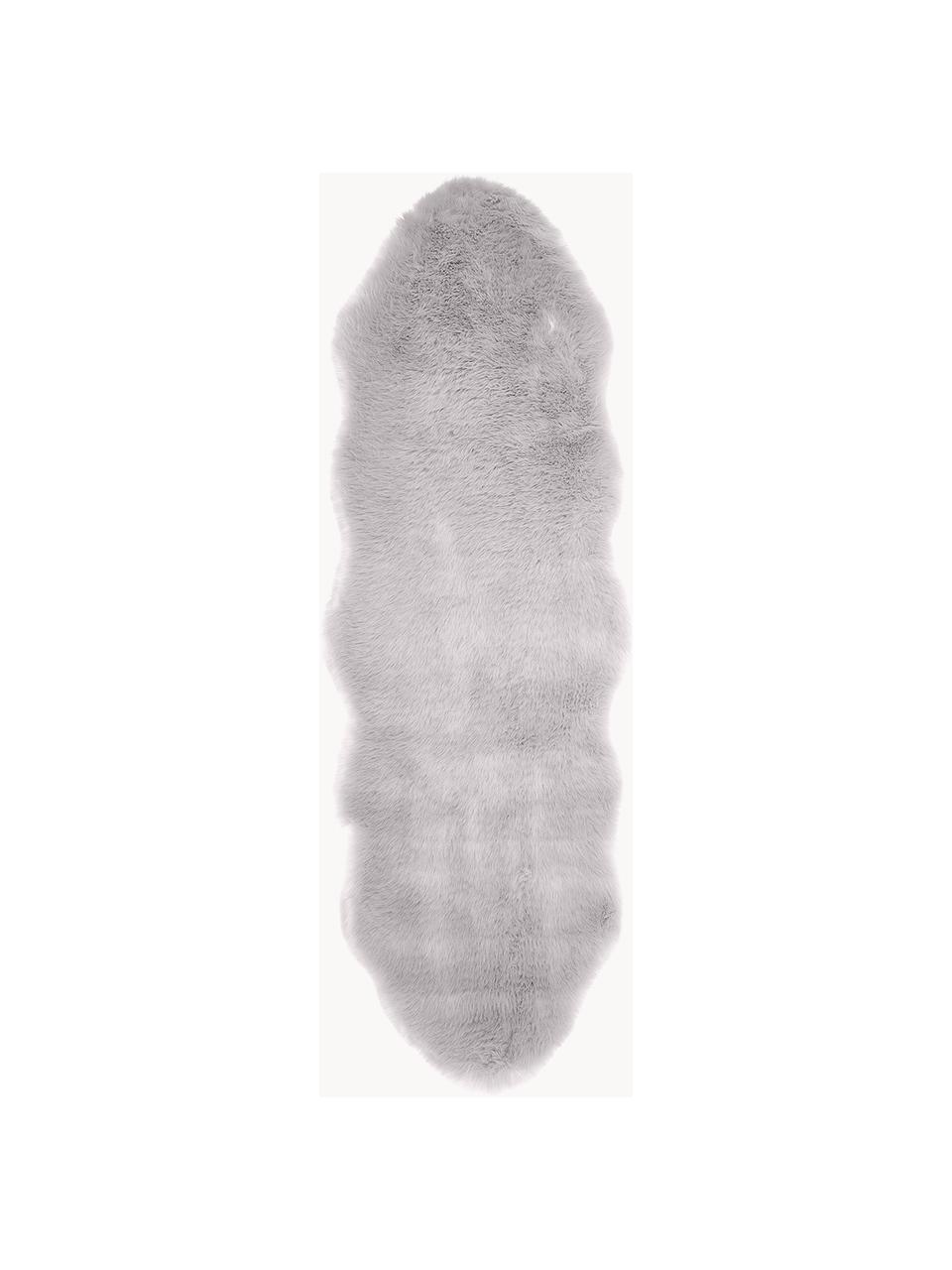 Koberec z umělé kožešiny Mathilde, hladký, Světle šedá, Š 60 cm, D 180 cm