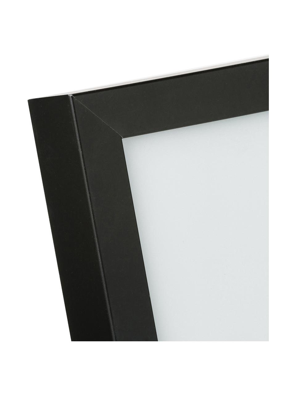 Impression numérique encadrée Carpe Diem, Image : noir, blanc Cadre : noir, larg. 30 x haut. 40 cm
