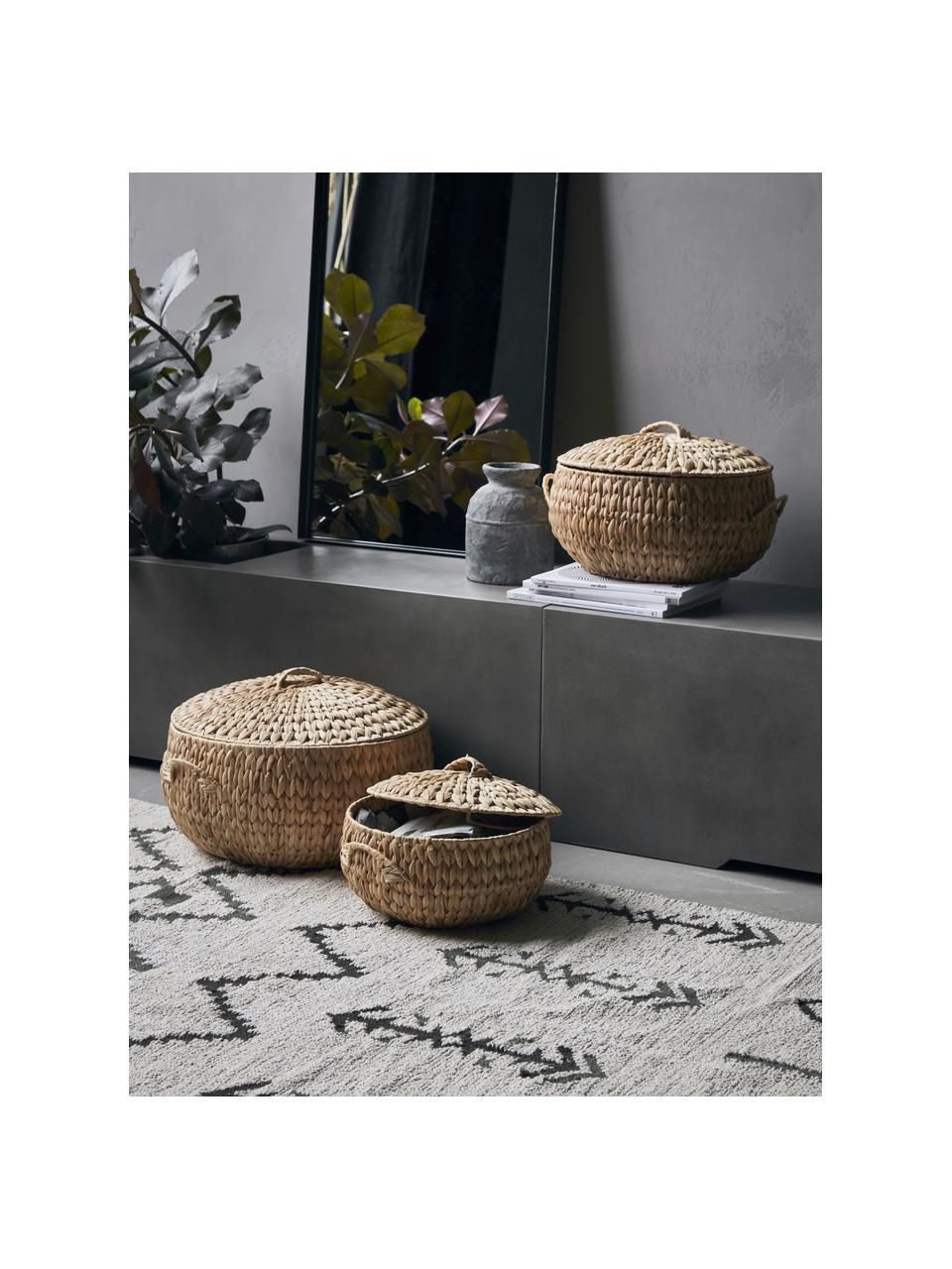 Corbeilles de rangement Rata, 3 élém., Beige, Lot de différentes tailles