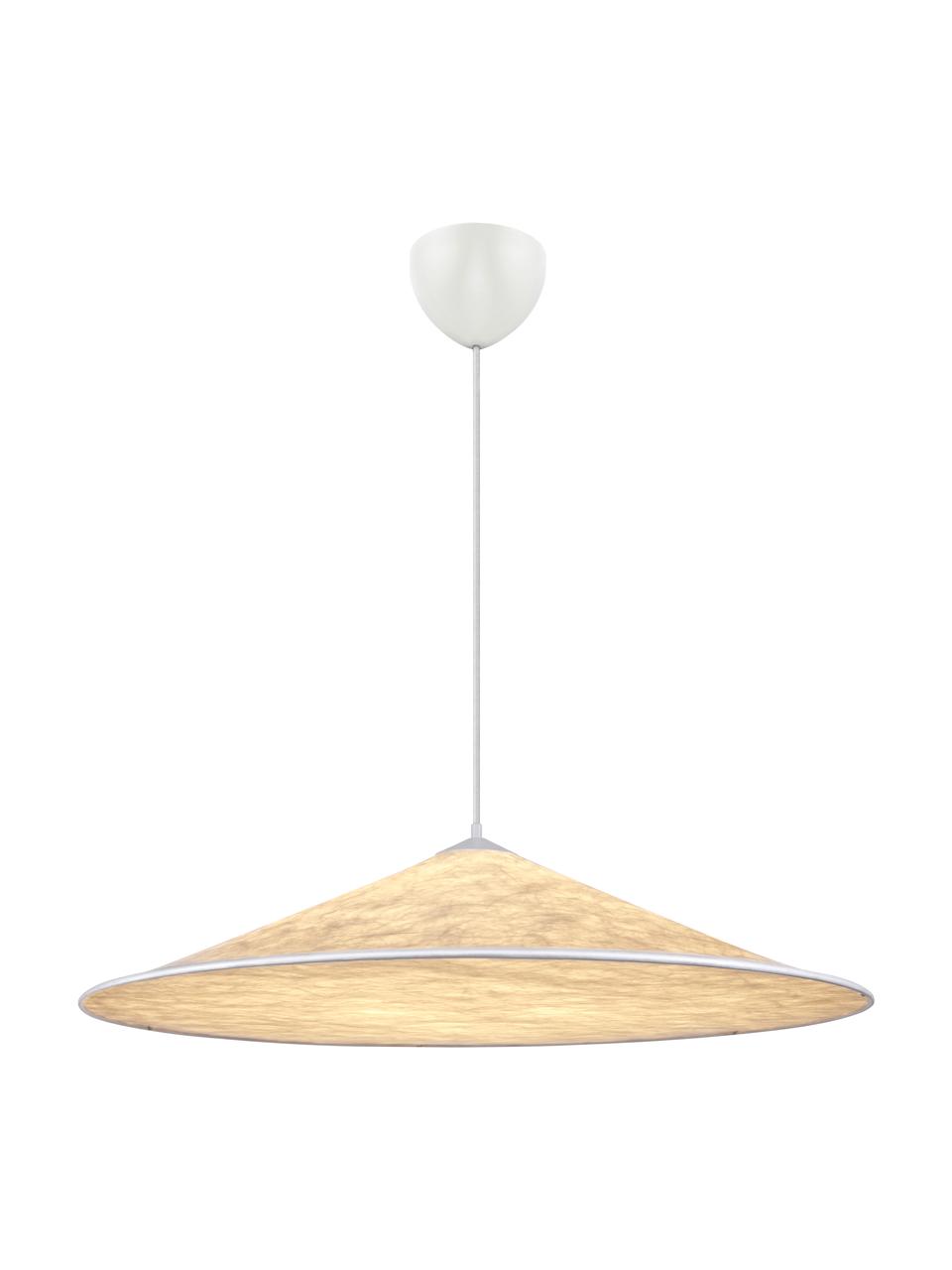 Velké závěsné svítidlo Hill, Béžová, krémová, Ø 85 cm, V 22 cm