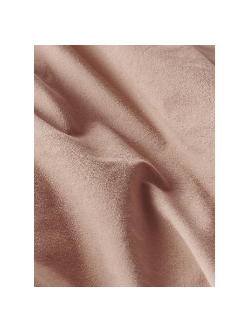 Housse de couette en percale de coton Debbie, Nougat, larg. 200 x long. 200 cm