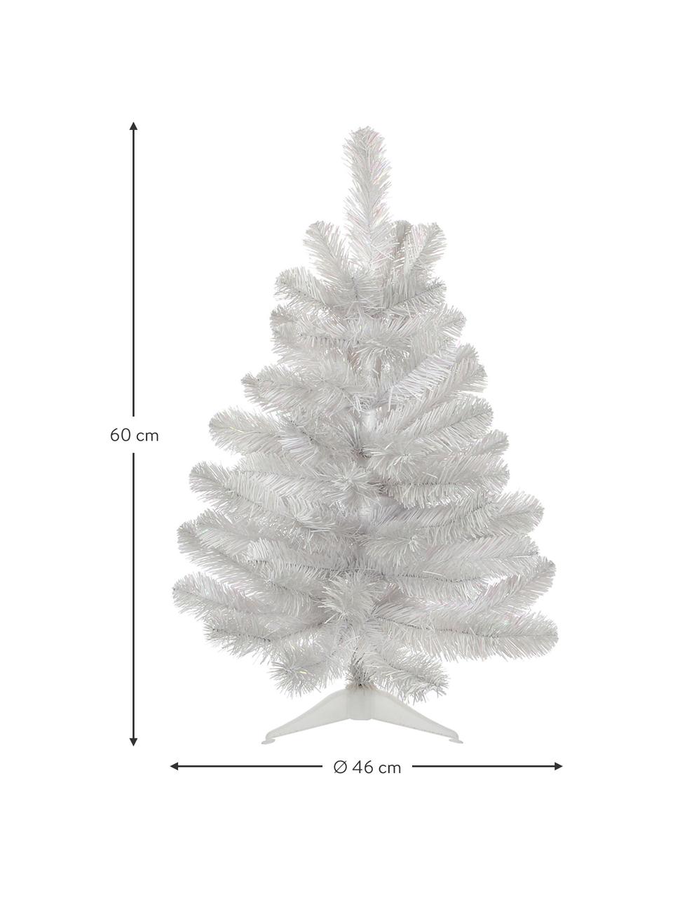 Künstlicher Weihnachtsbaum Icelandic, H 60 cm, Kunststoff, Weiss, Ø 46 x H 60 cm