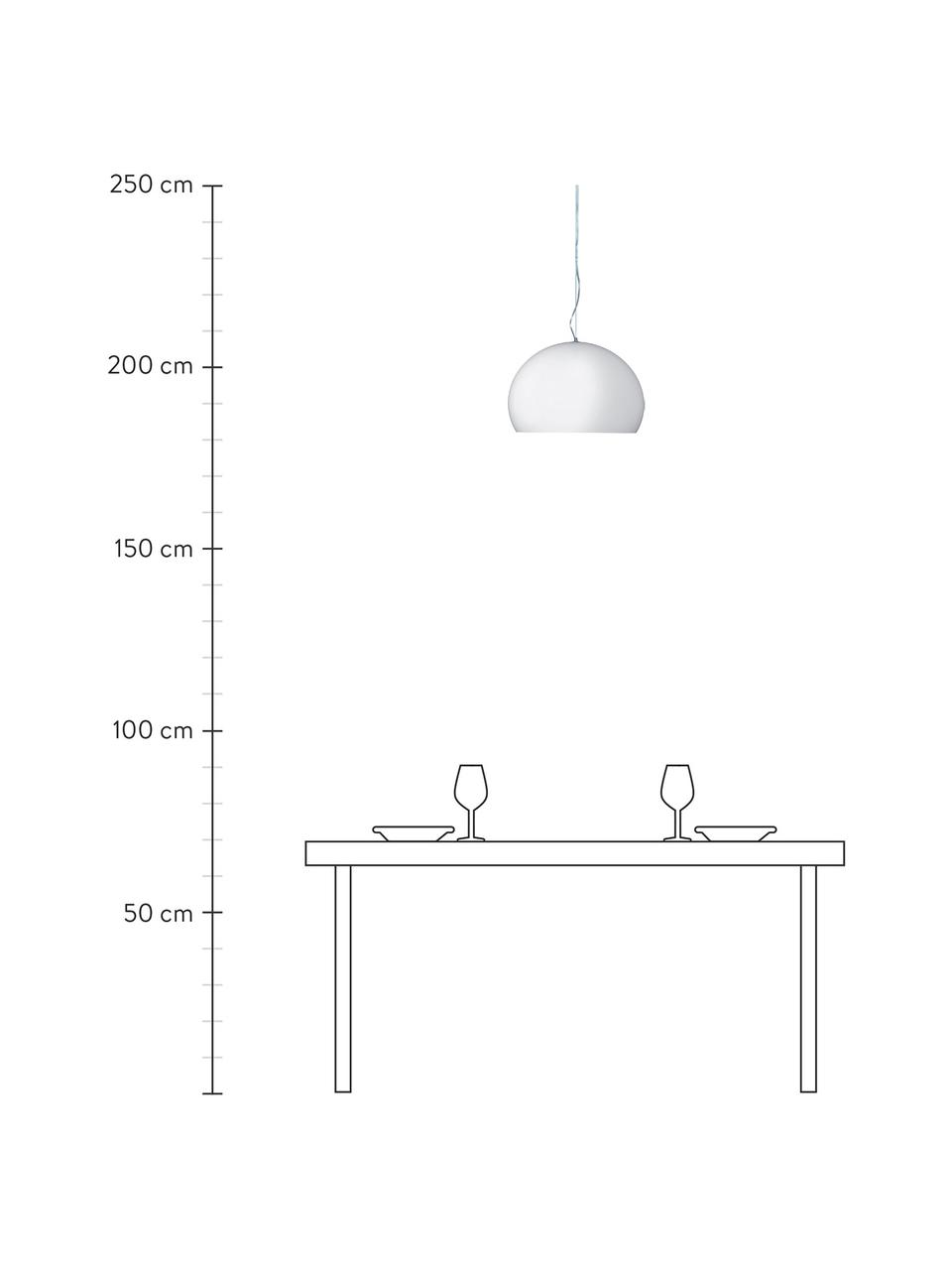 Závěsné svítidlo Small FL/Y, Bílá, Ø 38 cm, V 28 cm