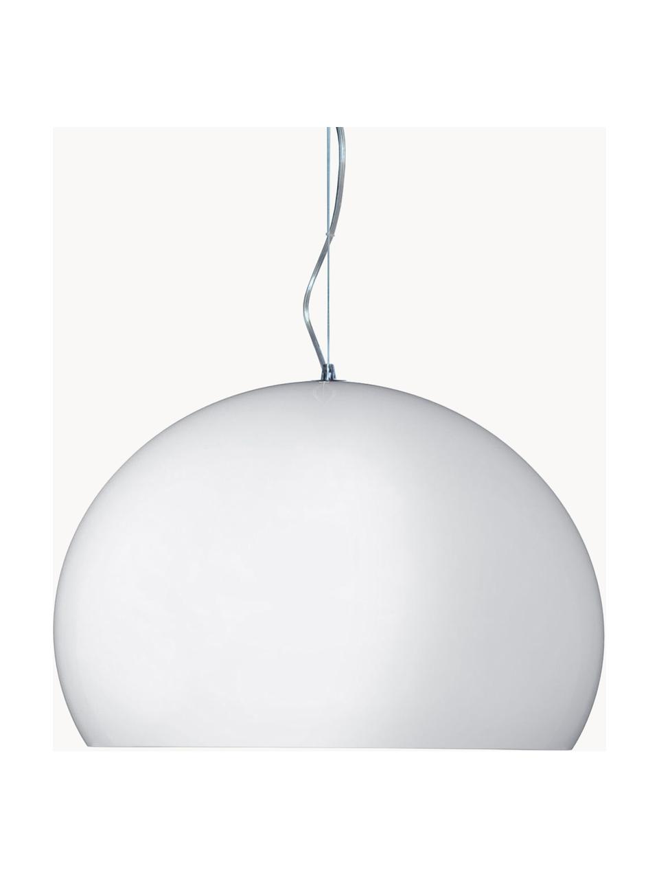 Hanglamp Small FL/Y, Lampenkap: kunststof, Wit, Ø 38 x H 28 cm