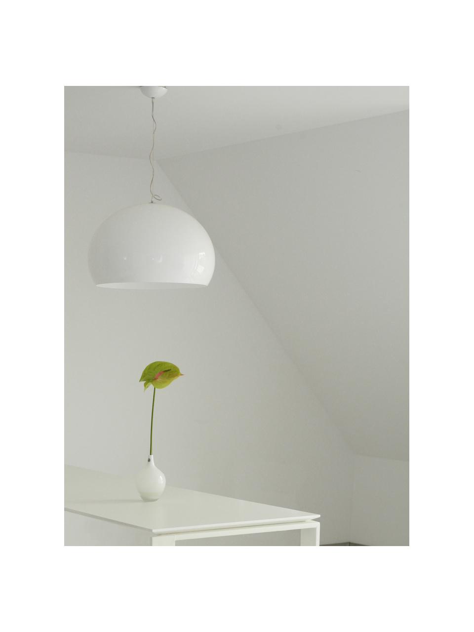 Lampada a sospensione Small FL/Y, Paralume: plastica, Bianco, Ø 38 x Alt. 28 cm