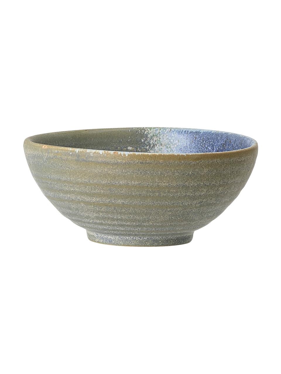 Handgemaakte kom Aura van keramiek met kleurverloop, Keramiek, Blauw- en groentinten, Ø 14 cm