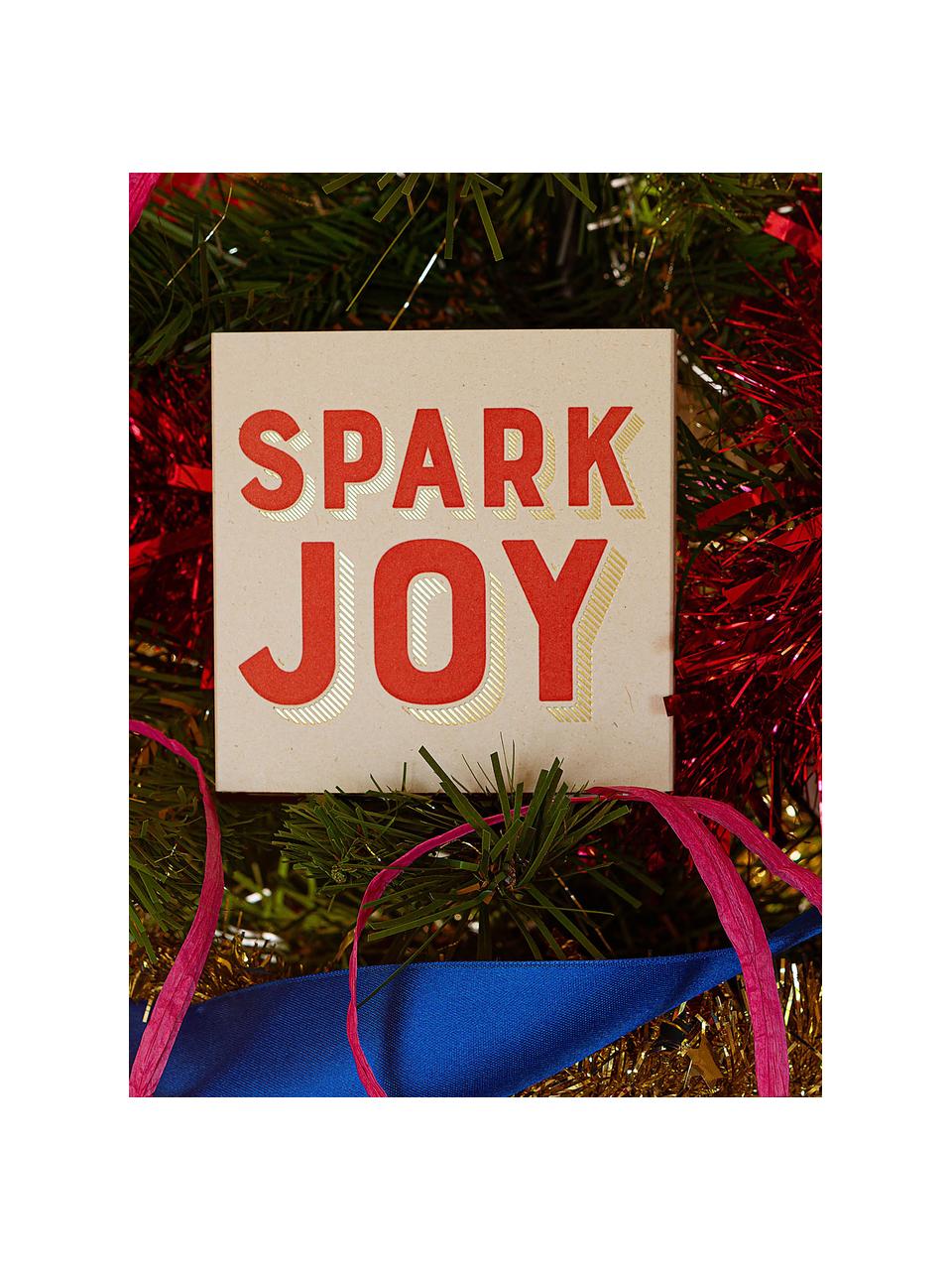 Design Streichholzschachtel Spark Joy, Box: Karton Dieses Produkt wir, Spark Joy, B 11 x H 11 cm