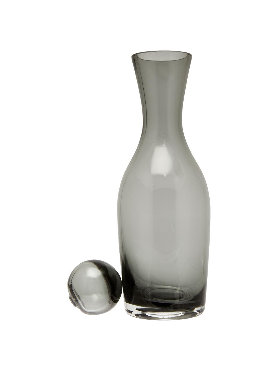 Caraffa in vetro grigio Houston, 1 L, Vetro, Trasparente, Alt. 30