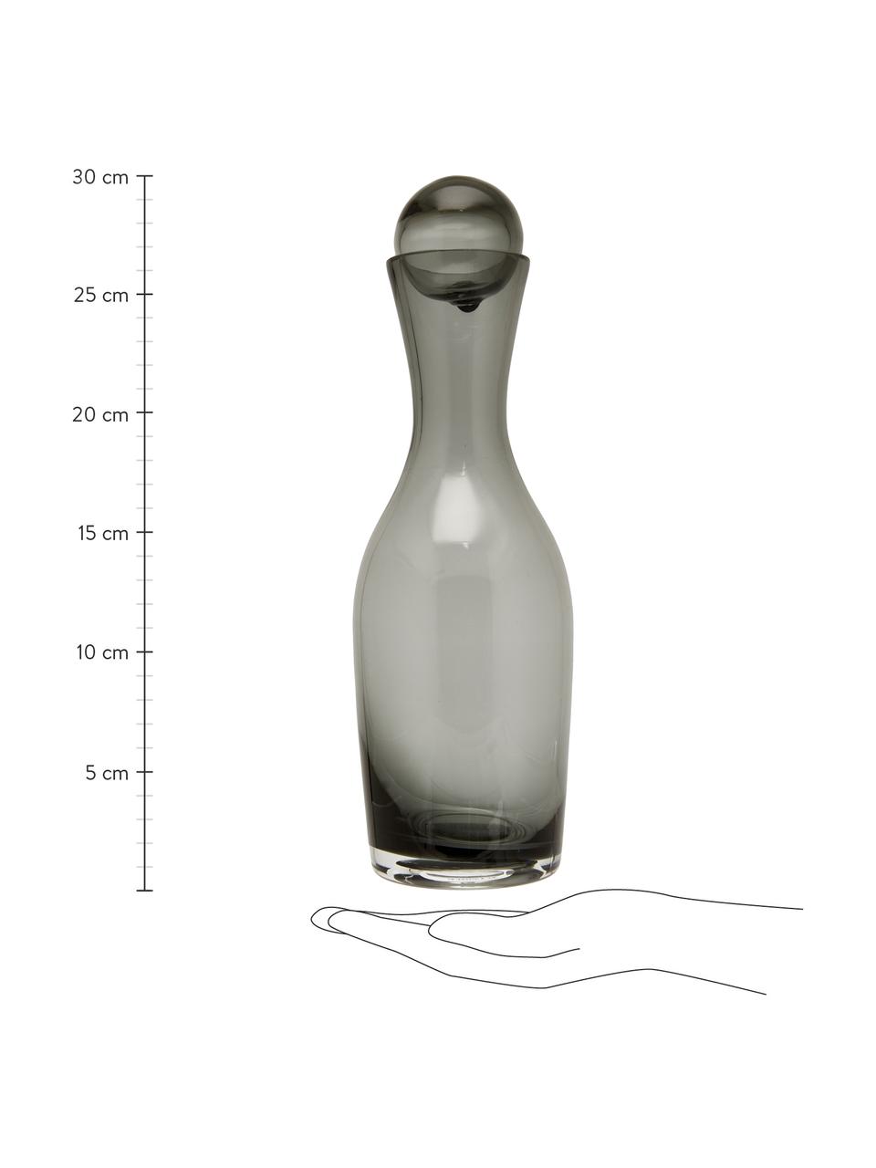 Carafe en verre avec bouchon rond Houston, 1 l, Transparent