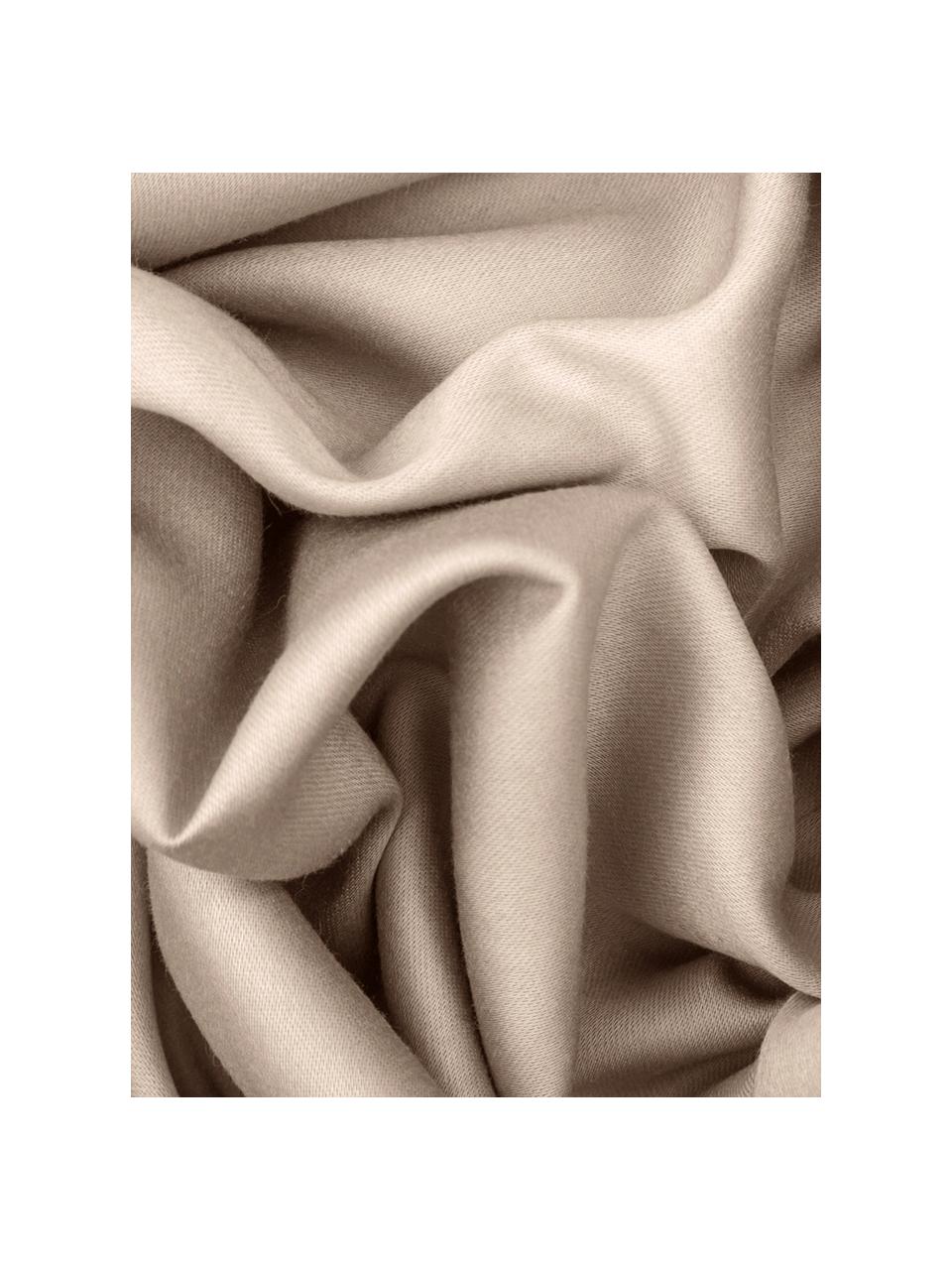 Obojstranná obliečka na vankúš z bavlneného saténu Julia, 2 ks, Biela, sivobéžová, Š 40 x D 80 cm