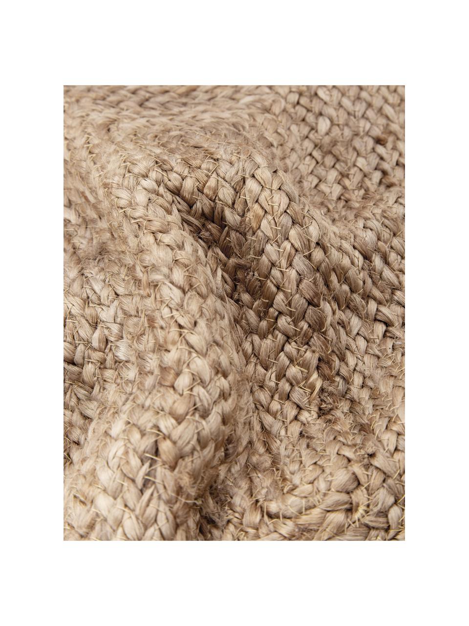 Jute-Kissenhülle Justina, Vorderseite: 100% Jute, Beige,Weiss, B 30 x L 50 cm