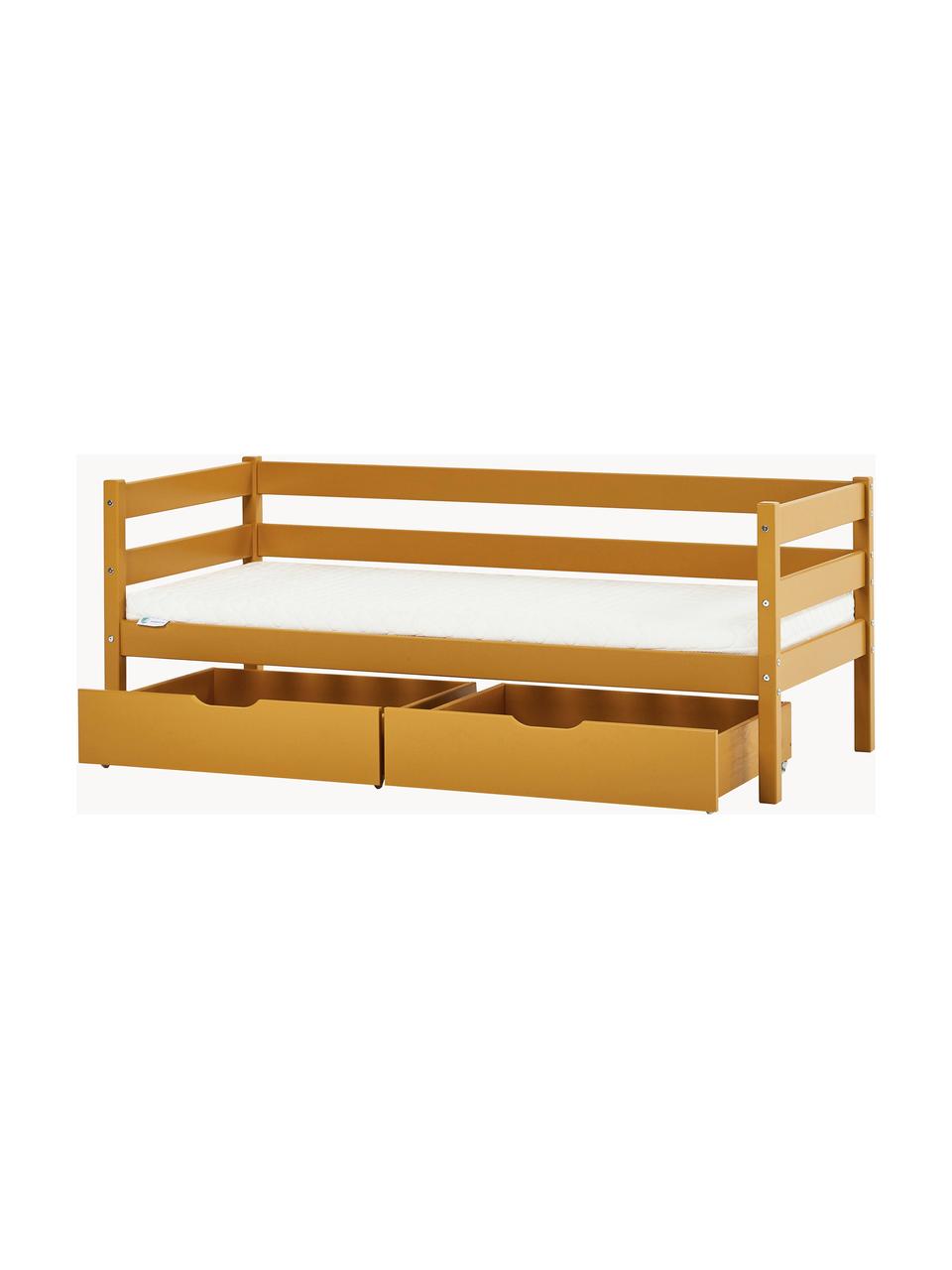 Bedlades Eco Comfort, 2 stuks, MDF, FSC-gecertificeerd, Hout, okergeel geschilderd, B 153 x D 60 cm