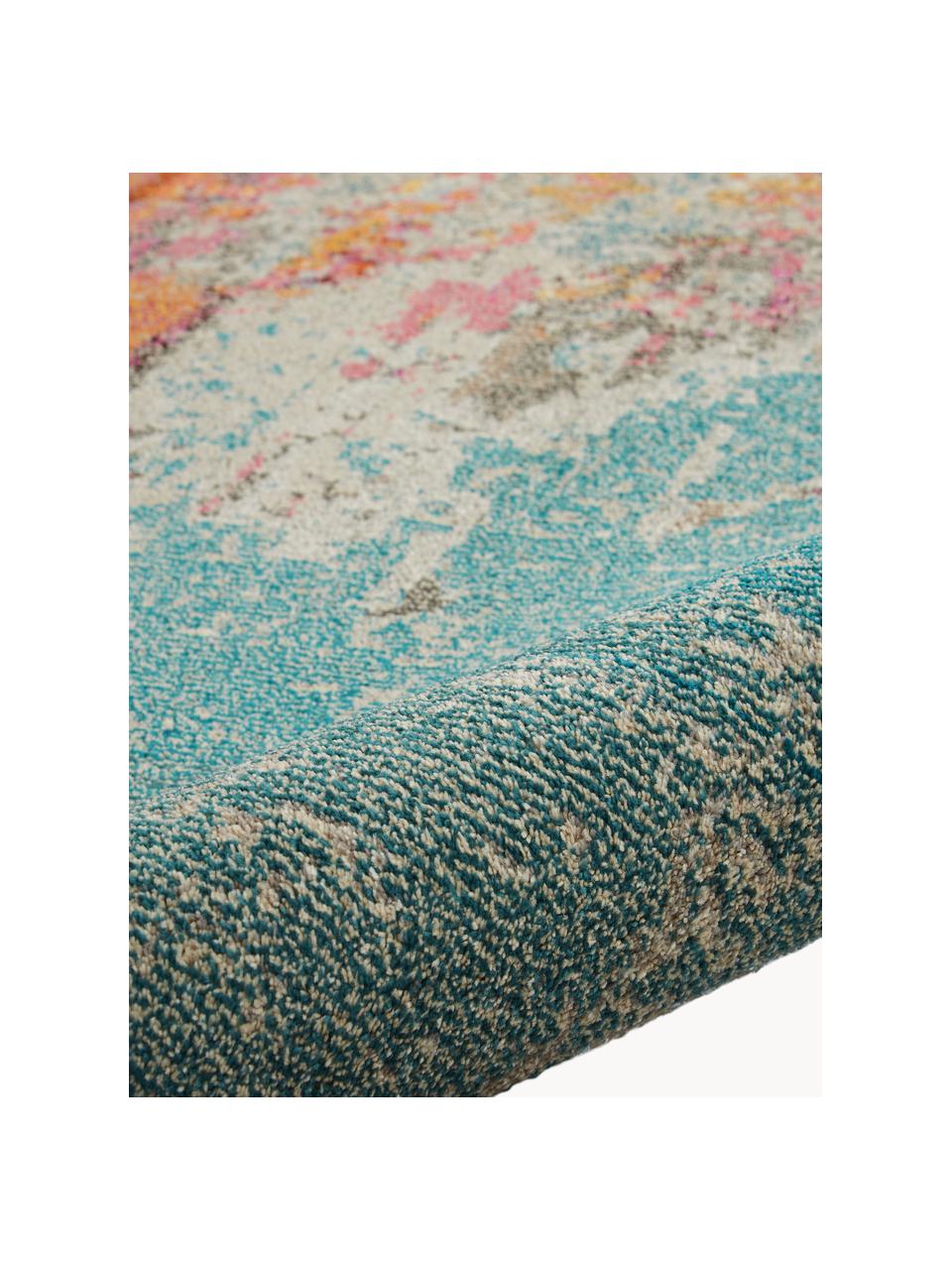 Design Niederflor-Teppich Celestial, Flor: 100% Polypropylen, Hellbeige, Bunt, B 160 x L 220 cm (Grösse M)