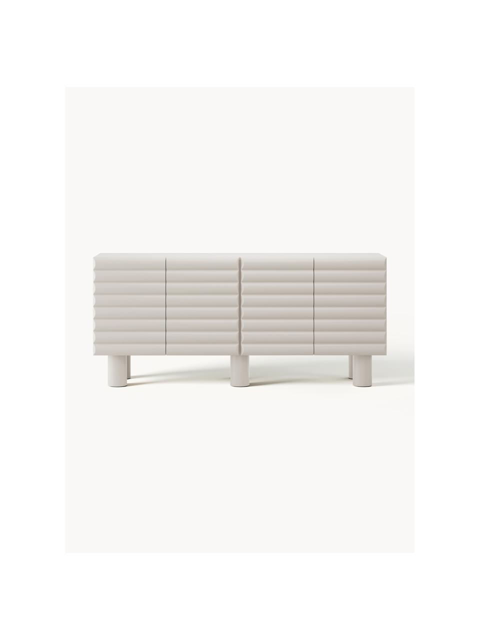 Enfilade Fana, Blanc crème, larg. 150 x haut. 81 cm