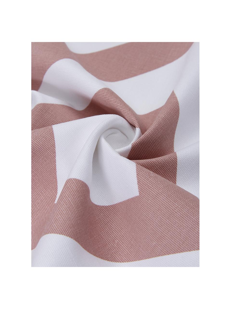 Poszewka na poduszkę Sera, 100% bawełna, Biały, brudny różowy, S 45 x D 45 cm