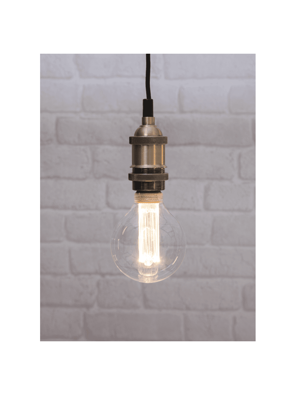 Stmívatelná LED žárovka  teplá  bílá (E27/2,5 W), Jantarová, Ø 10 cm, V 15 cm