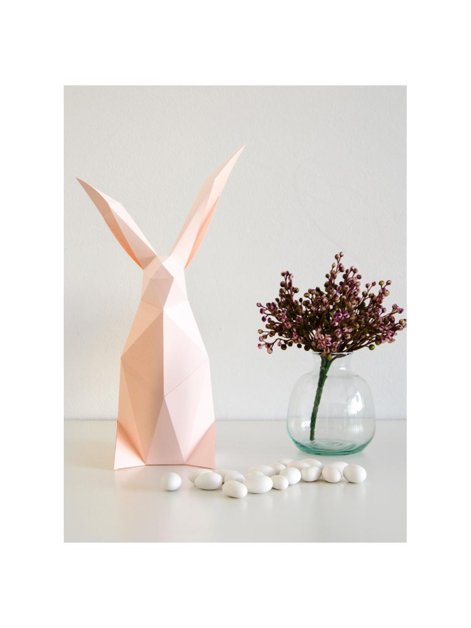 Lampada da tavolo in carta Rabbit, Paralume: carta, 160 g/m², Rosa, Larg. 18 x Alt. 34 cm