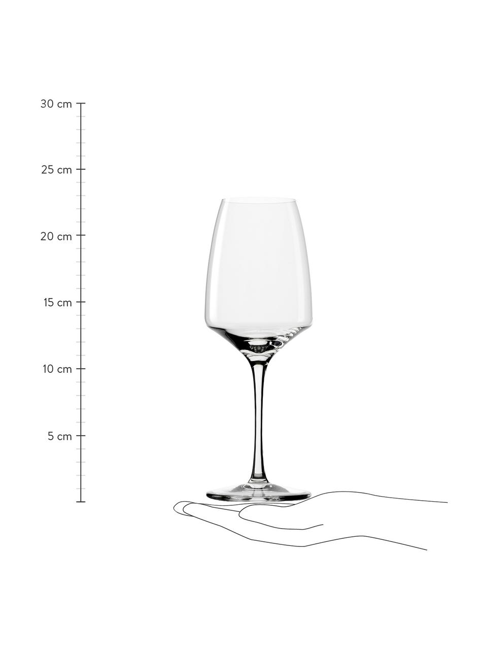 Copas de vino tinto de cristal Experience, 6 uds., Cristal, Transparente, Ø 8 x Al 23 cm, 450 ml
