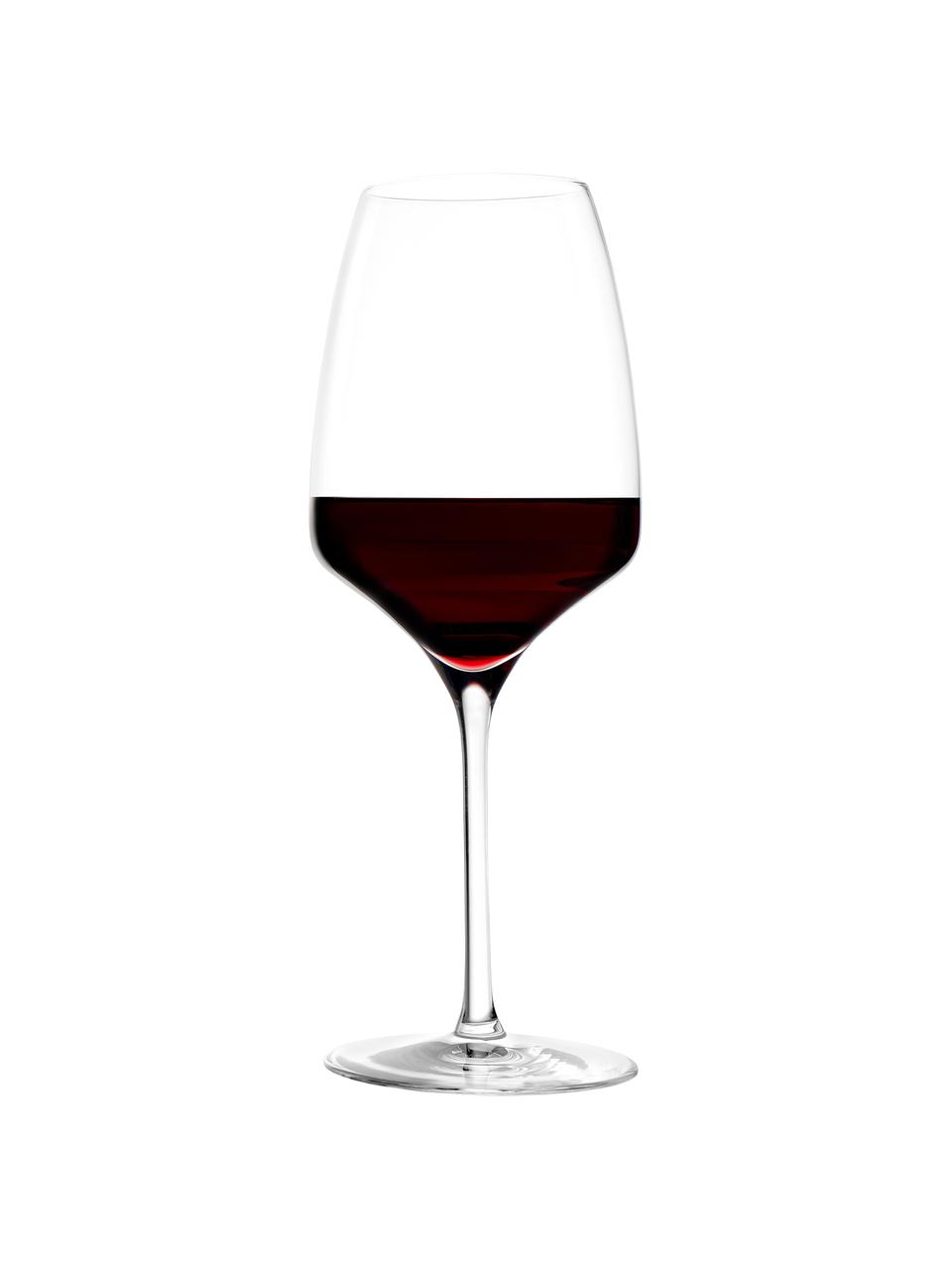 Copas de vino tinto de cristal Experience, 6 uds., Cristal, Transparente, Ø 8 x Al 23 cm, 450 ml