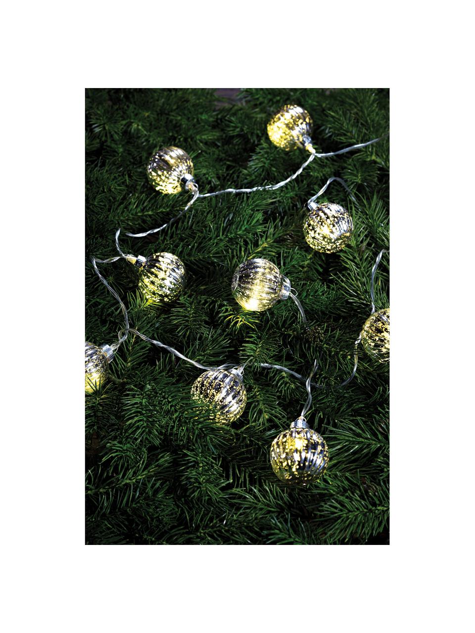 LED-Lichterkette Solo 170 cm, Silberfarben, L 170 x H 4 cm