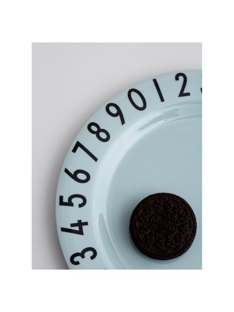Komplet śniadaniowy Numbers, 3 elem., Ecozen, Niebieski, czarny, S 22 x W 7 cm