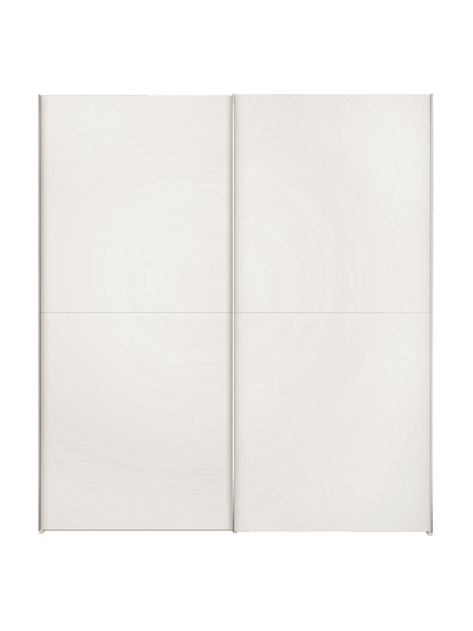 Schwebetürenschrank Oliver mit 2 Türen, inkl. Montageservice, Korpus: Holzwerkstoffplatten, lac, Weiß, 202 x 225 cm