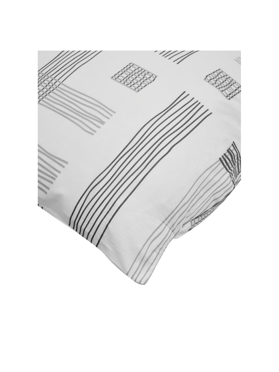 Renforcé povlaky na polštáře z organické bavlny Tenzin, 2 ks, Šedá, Š 40 cm, D 80 cm