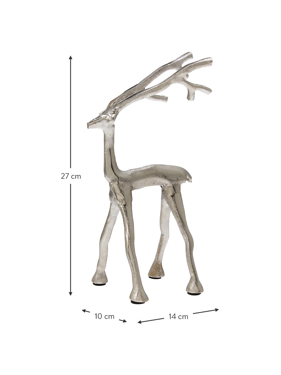 Ručně vyrobená dekorace Marely, Hliník, Stříbrná, Š 14 cm, V 27 cm