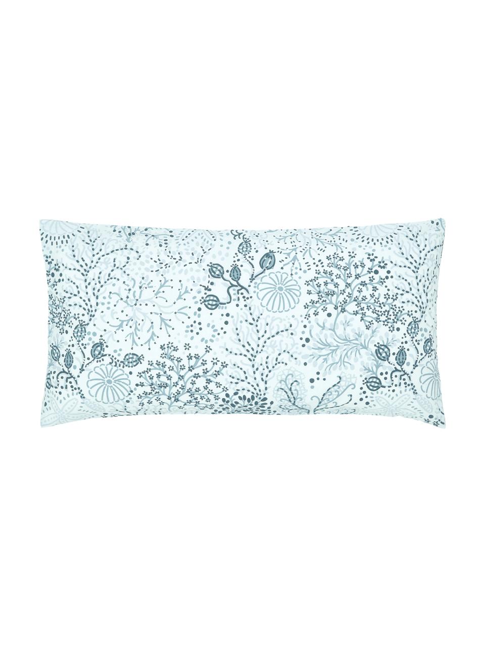 Fundas de almohada de algodón Nadira, 2 uds., Azul, An 40 x L 80 cm