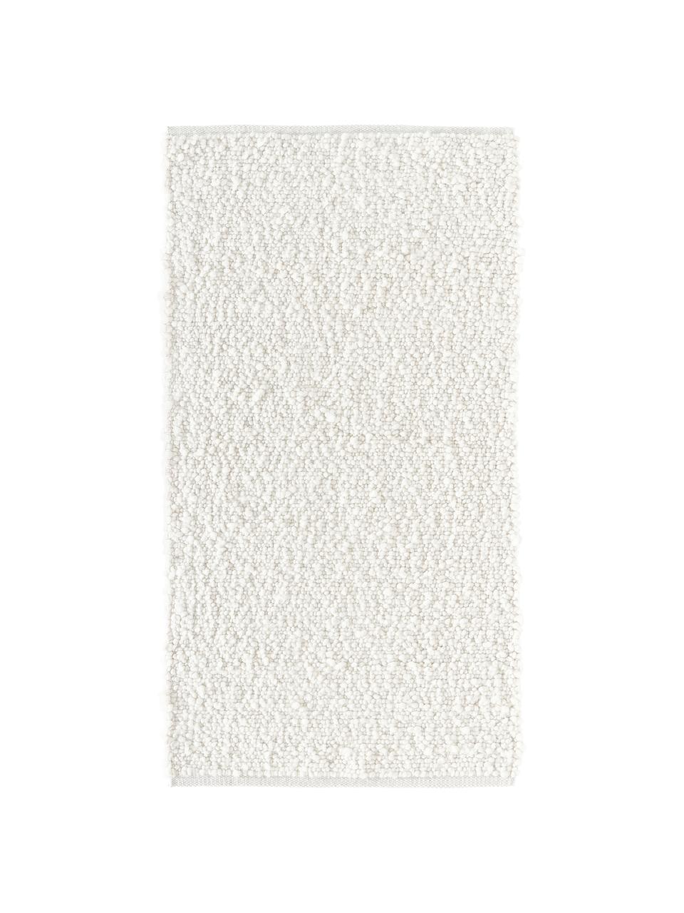 Ręcznie tkany dywan Leah, 88% poliester, 12% juta z certyfikatem GRS, Biały, S 80 x D 150 cm (Rozmiar XS)