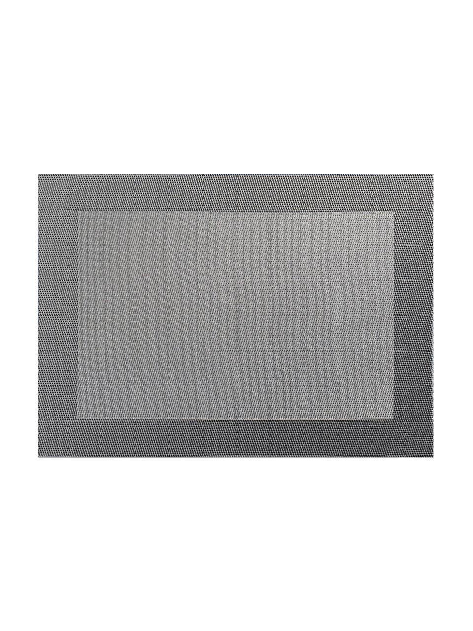 Kunststoff-Tischsets Trefl, 2 Stück, Kunststoff (PVC), Grautöne, B 33 x L 46 cm