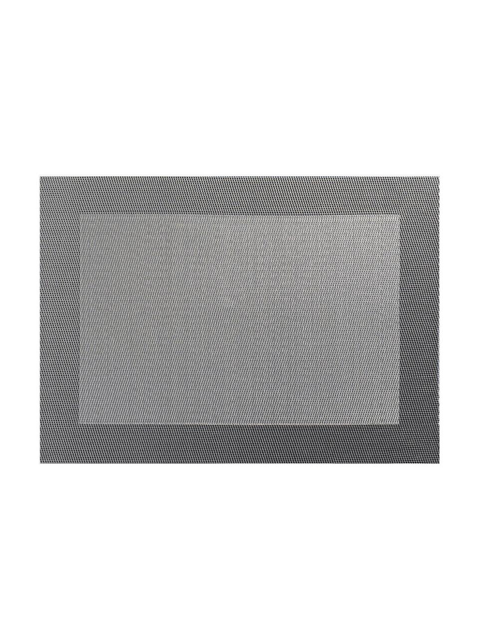 Kunststoff-Tischsets Trefl, 2 Stück, Kunststoff (PVC), Grau, B 33 x L 46 cm