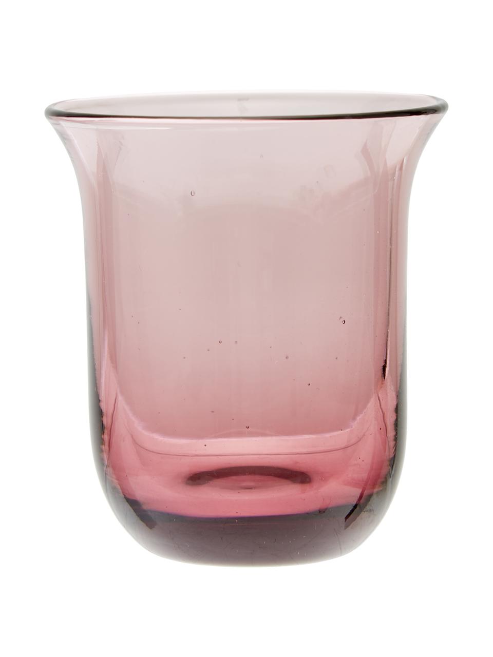 Mondgeblazen Borrelglaasjes Diseguale in verschillende kleuren en vormen, set van 6, Mondgeblazen glas, Meerkleurig, Ø 6 x H 6 cm, 90 ml