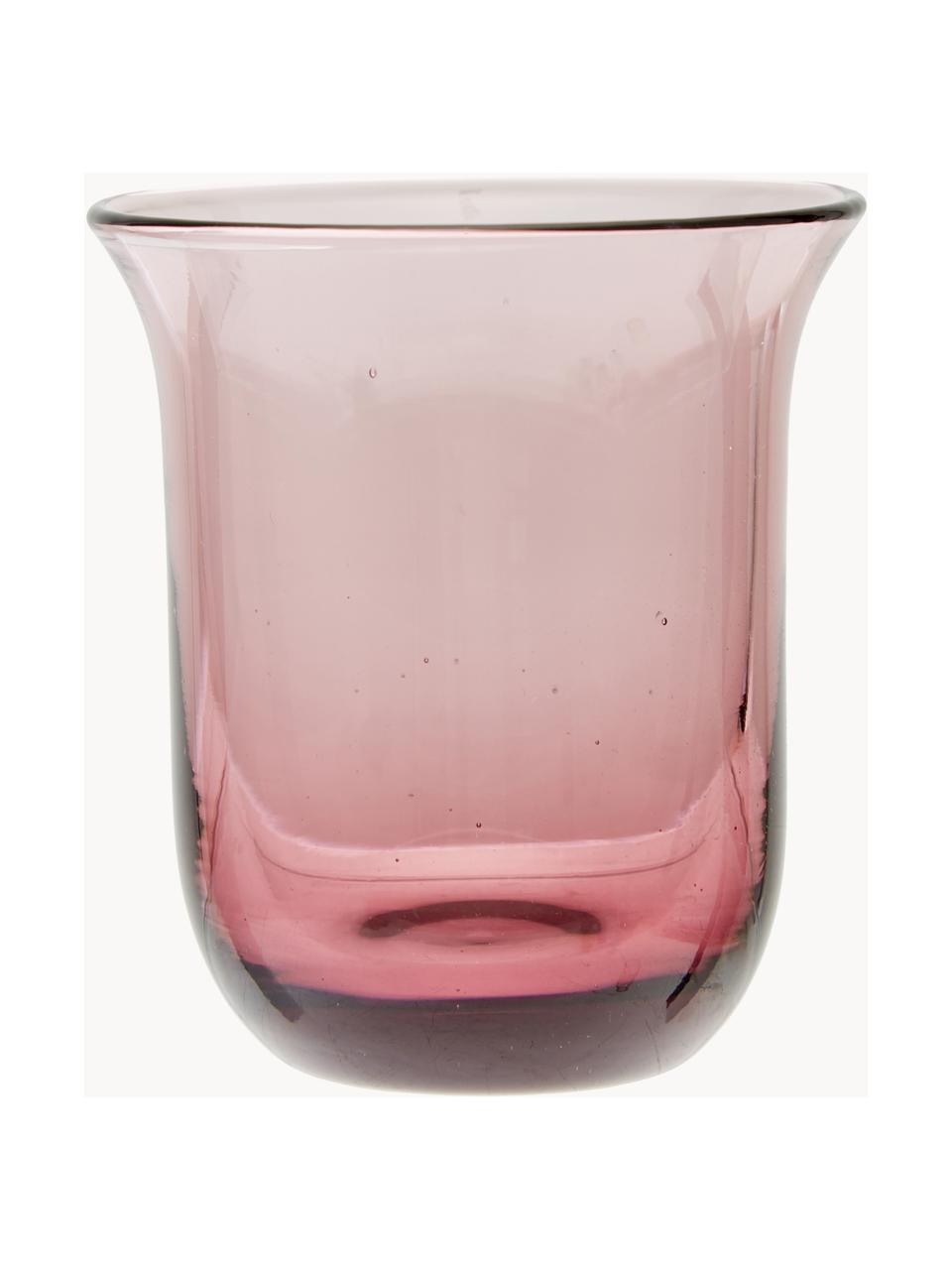 Vasos chupito de vidrio soplados artesanalmente Desiguale, 6 uds., Vidrio soplado artesanalmente, Multicolor transparente, Ø 6 x Al 6 cm, 90 ml