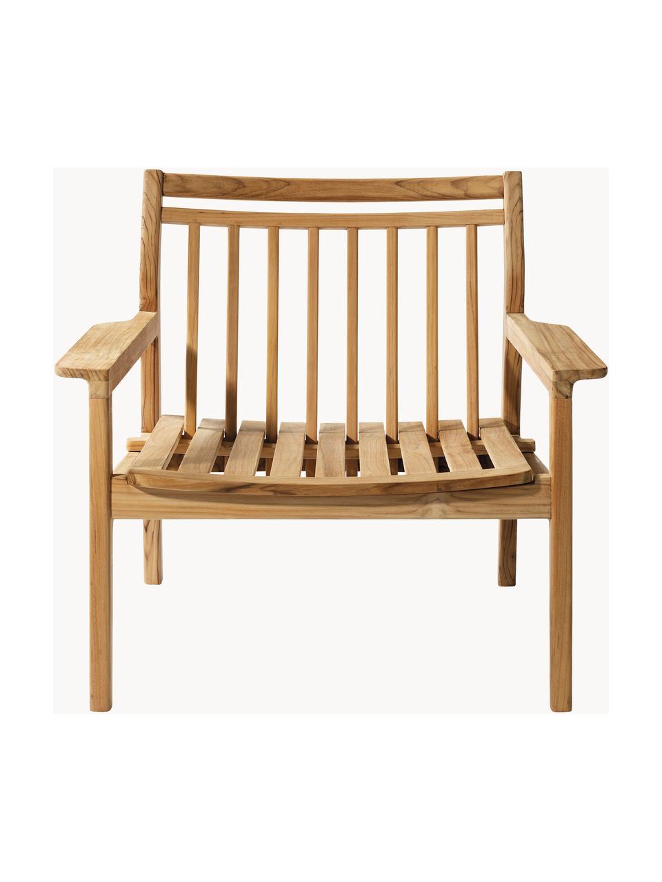 Garten-Loungesessel Sammen aus Teakholz, Teakholz, FSC-zertifiziert, Teakholz, B 75 x T 74  cm