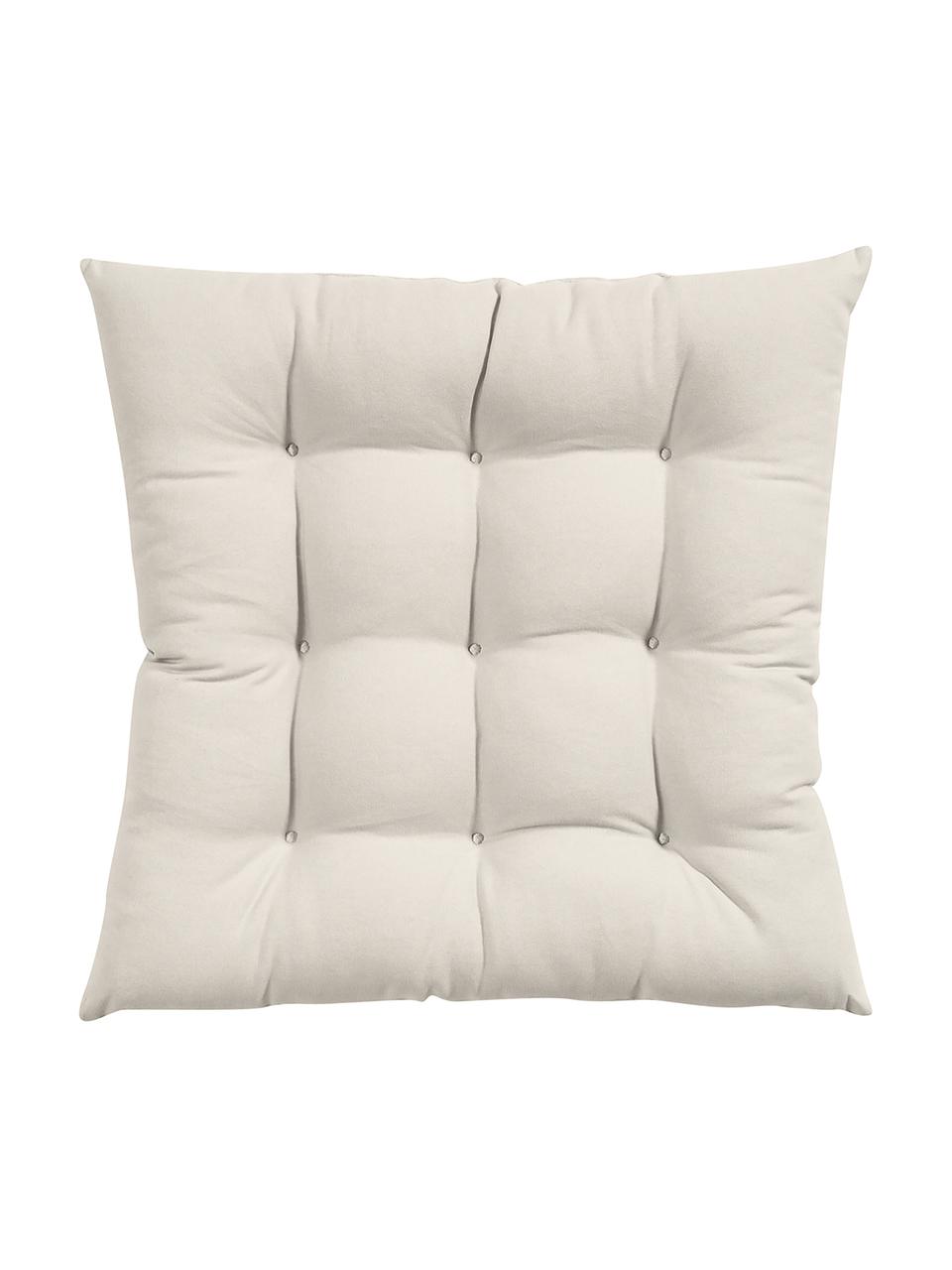 Sitzkissen Ava, 2 Stück, Bezug: 100% Baumwolle, Beige, B 40 x L 40 cm