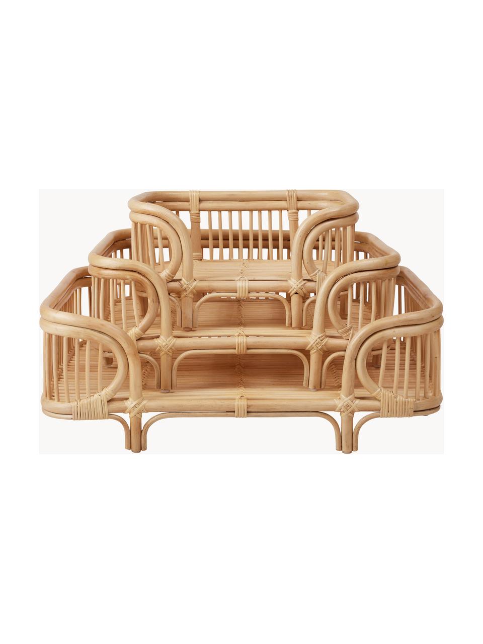 Haustierbett Otto aus Rattan, in verschiedenen Größen, Rattan, Beige, B 94 x T 75 cm